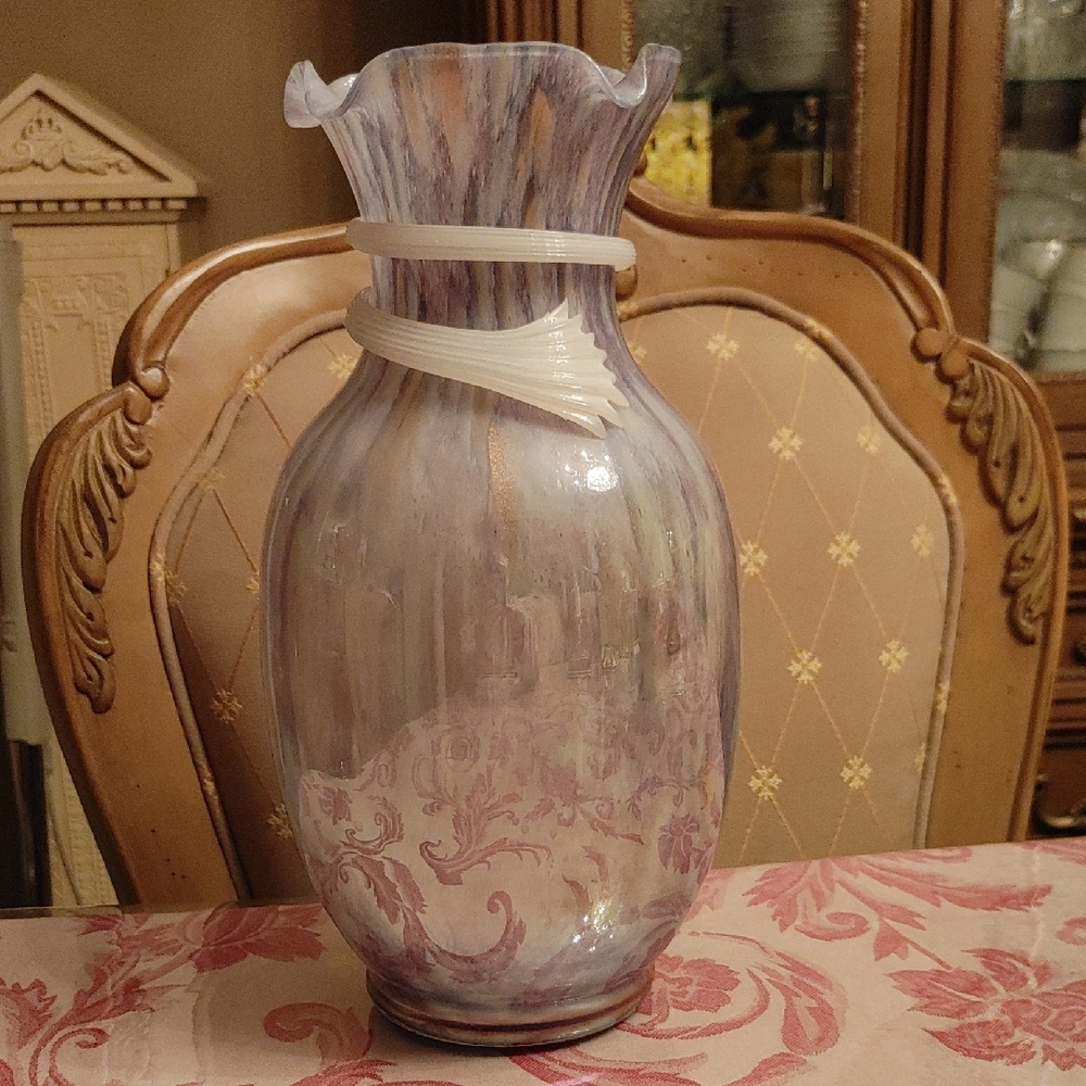 Elegant Purple Glass Vase